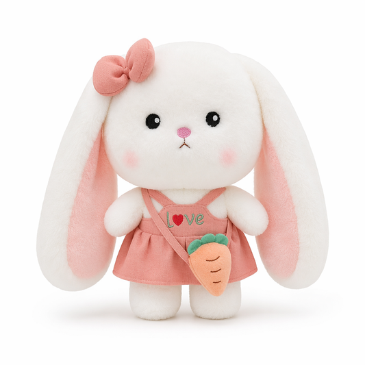 Kawaii Stuffed Bunny Plushie Pink