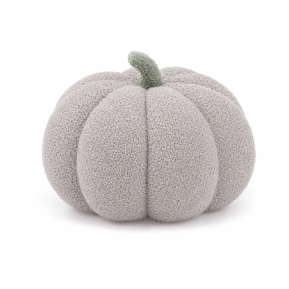 Cozy, Cute 3D Pumpkin Throw Gray