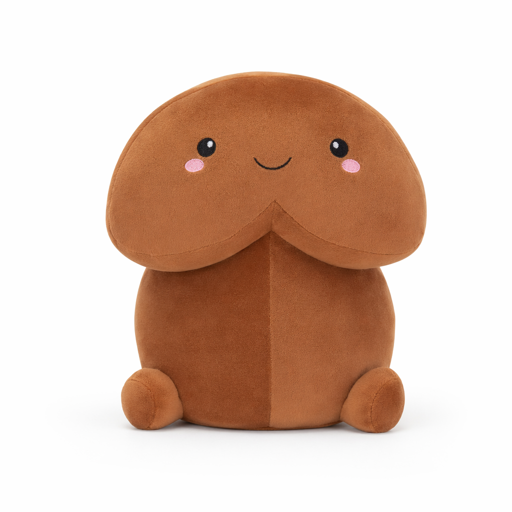 DingDong Plush Pillow Brown