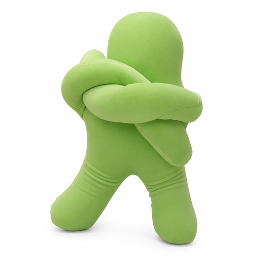 Mini People Particle Pillow Plush green