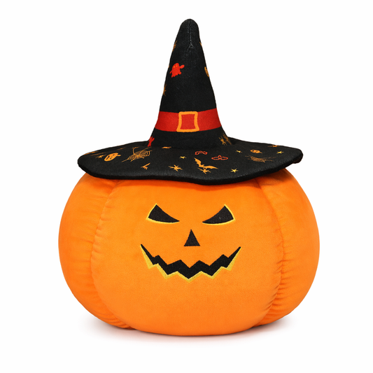 Spooky Plush Pumpkin Pillow Décor 1