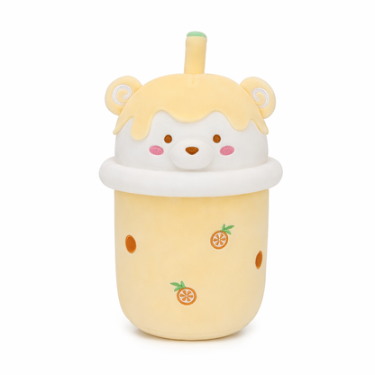 Boba Stuffed Plushie Bubble Tea Yellow