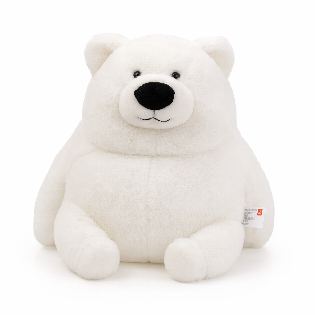 Fatty Polar Bear Stuffed Panda Plush: Soft and Popular! White