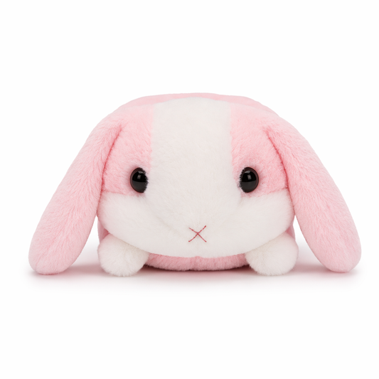 Rabbit Plush Slippers Pink