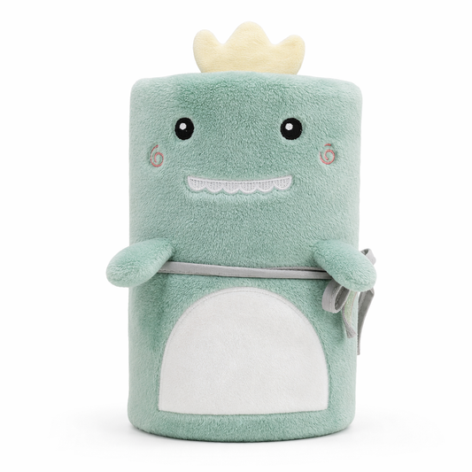 Soft plush animal embroidered blanket. Default Title