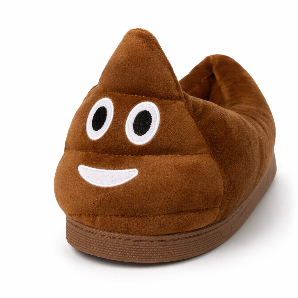 Athena - Cozy Plush Poop Slippers 1