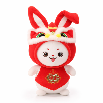 Cute Rabbit Plush Toy - Chinese New Year Edition Red
