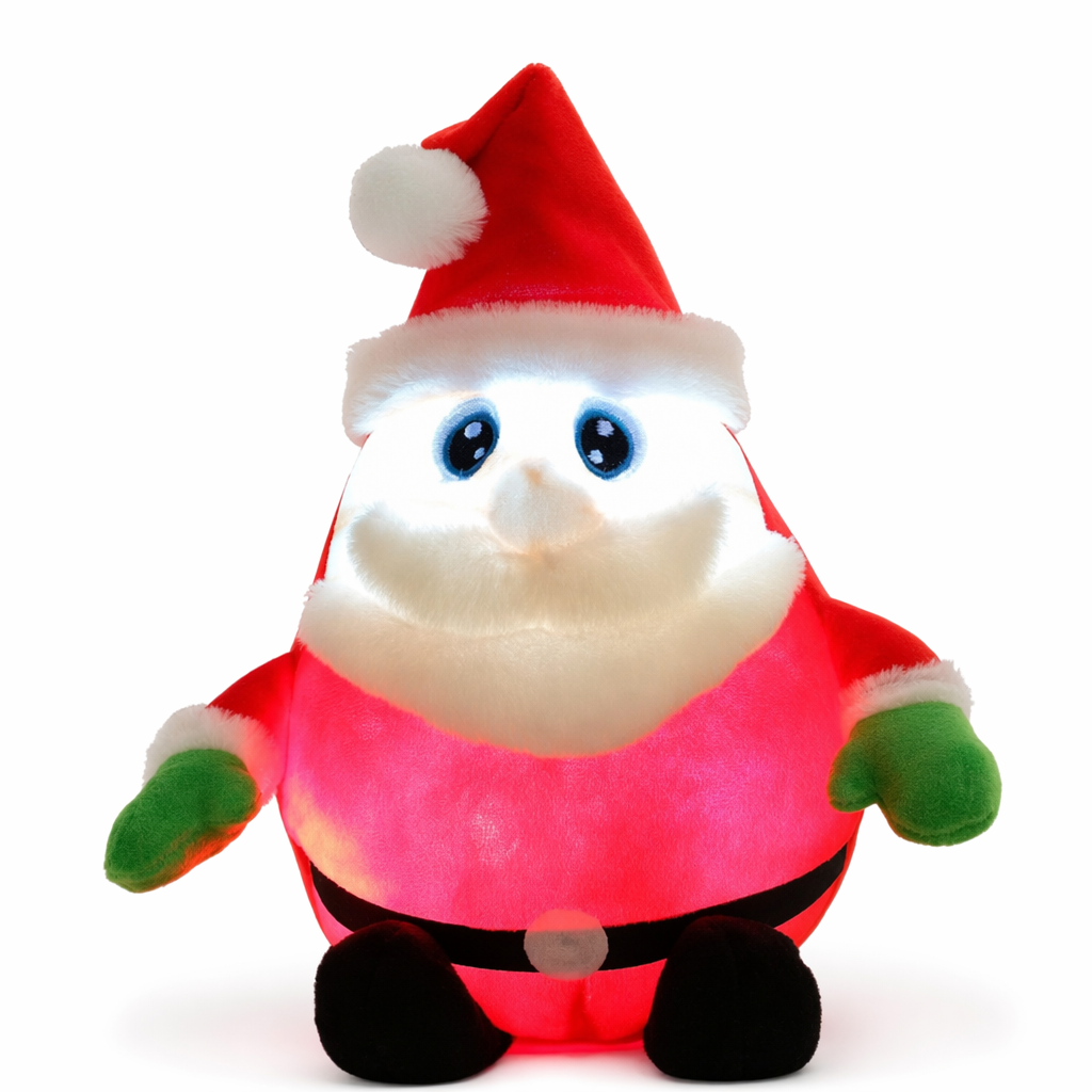 Glowing Santa Claus Plush Toy Only Light