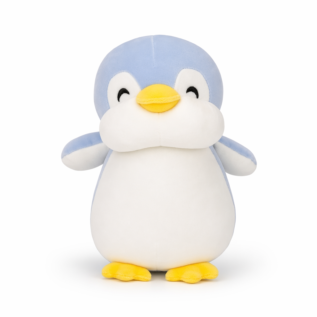 Cute Blue Penguin Stuffed Toy Blue