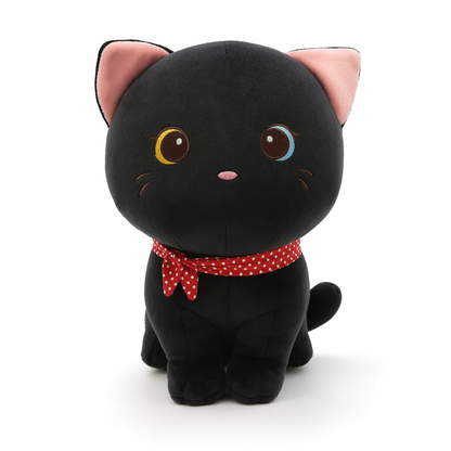 24cm Squishy Kawaii Cat Plush Toy Black