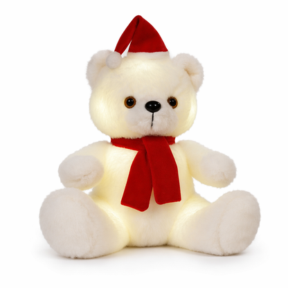 Christmas Glow: 28cm LED Teddy Only Light