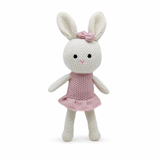 Adorable Handmade Kawaii Bunny Plush Gray