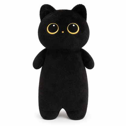 Stella - 65cm Kawaii Plush Cat Black