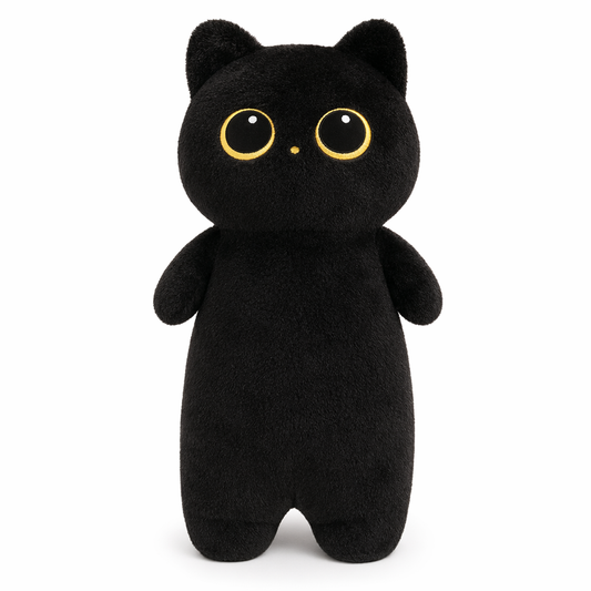 Stella - 65cm Kawaii Plush Cat Black