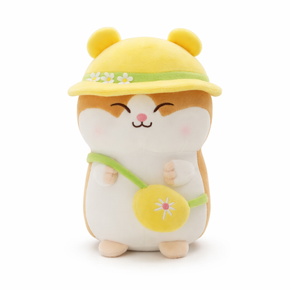 Soft and cuddly hamster toy Yellow