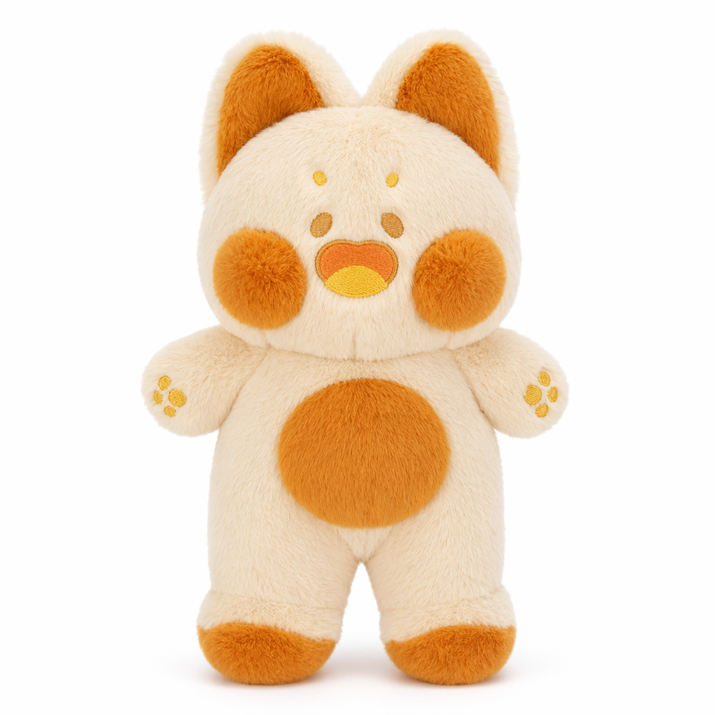 Isaac - Adorable Kawaii Plush Cat Orange