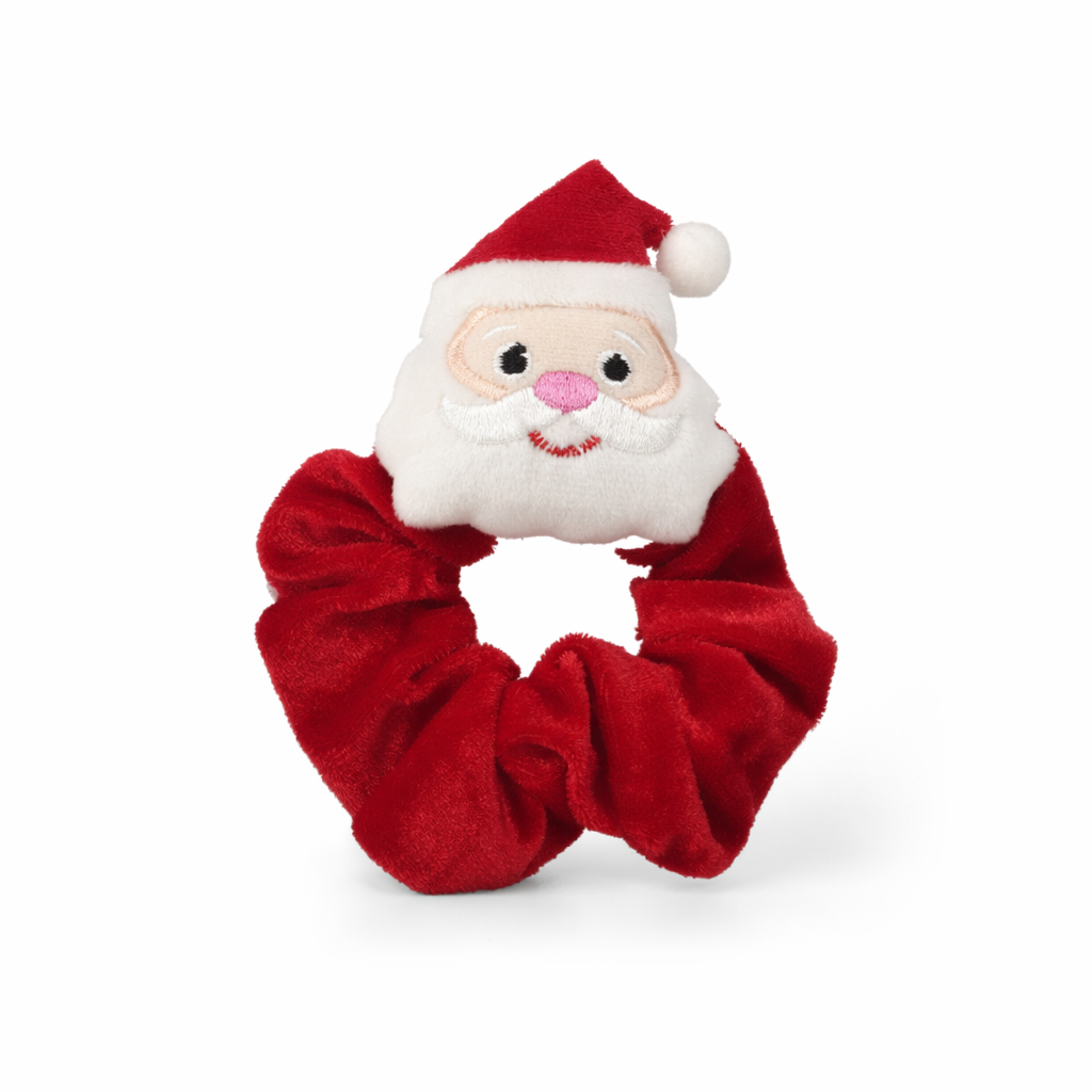 Flannel Santa Hair Tie Set Santa Claus