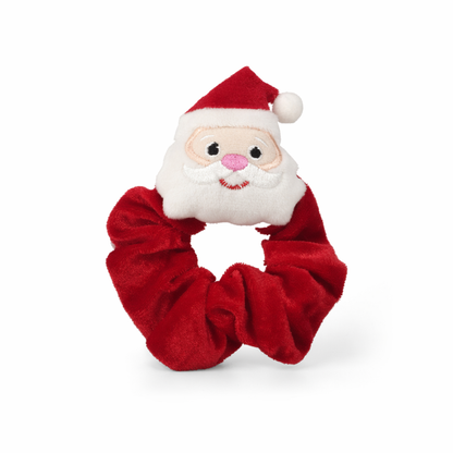 Flannel Santa Hair Tie Set Santa Claus