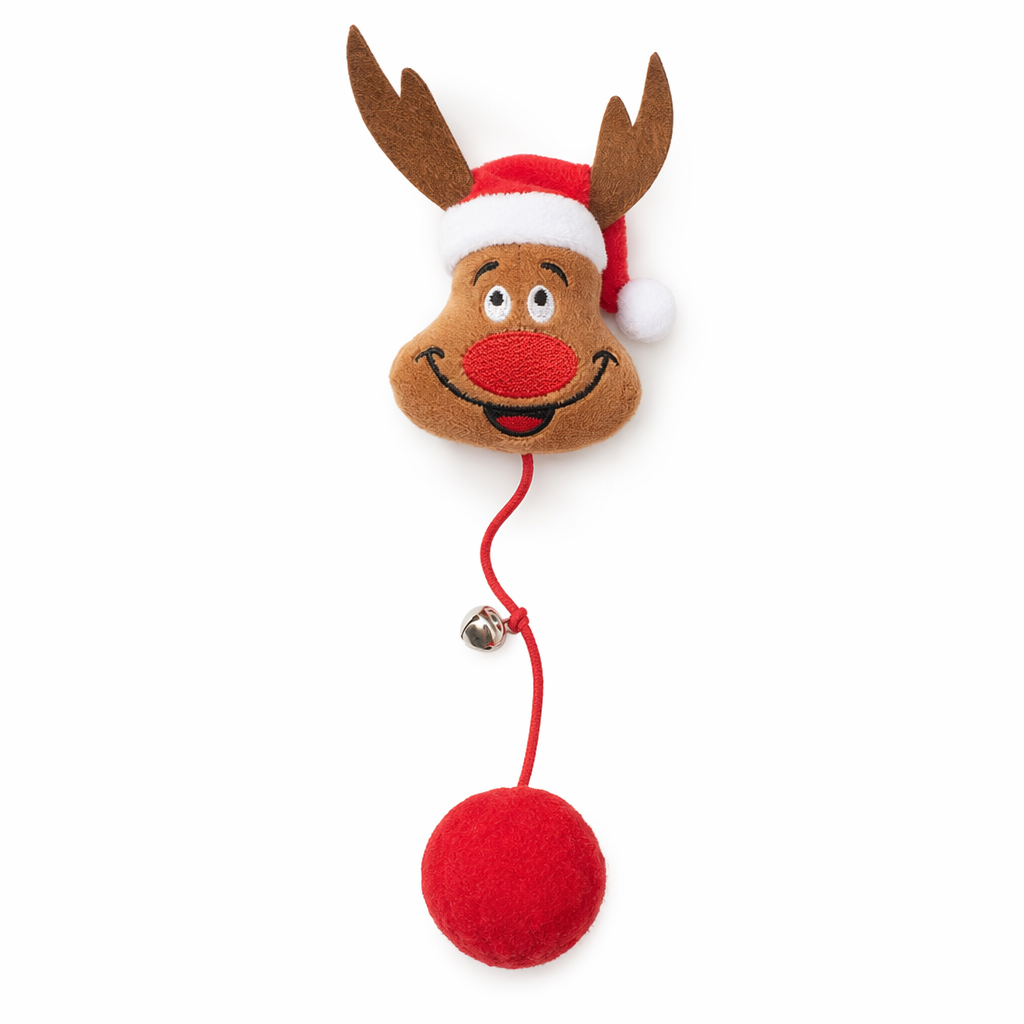 Christmas Plush Squeaky Toy: Interactive, Chewable 23cm