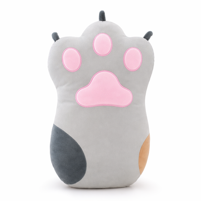 Kawai Cat Claw Pillow: Plush, Air-Conditioned Pink