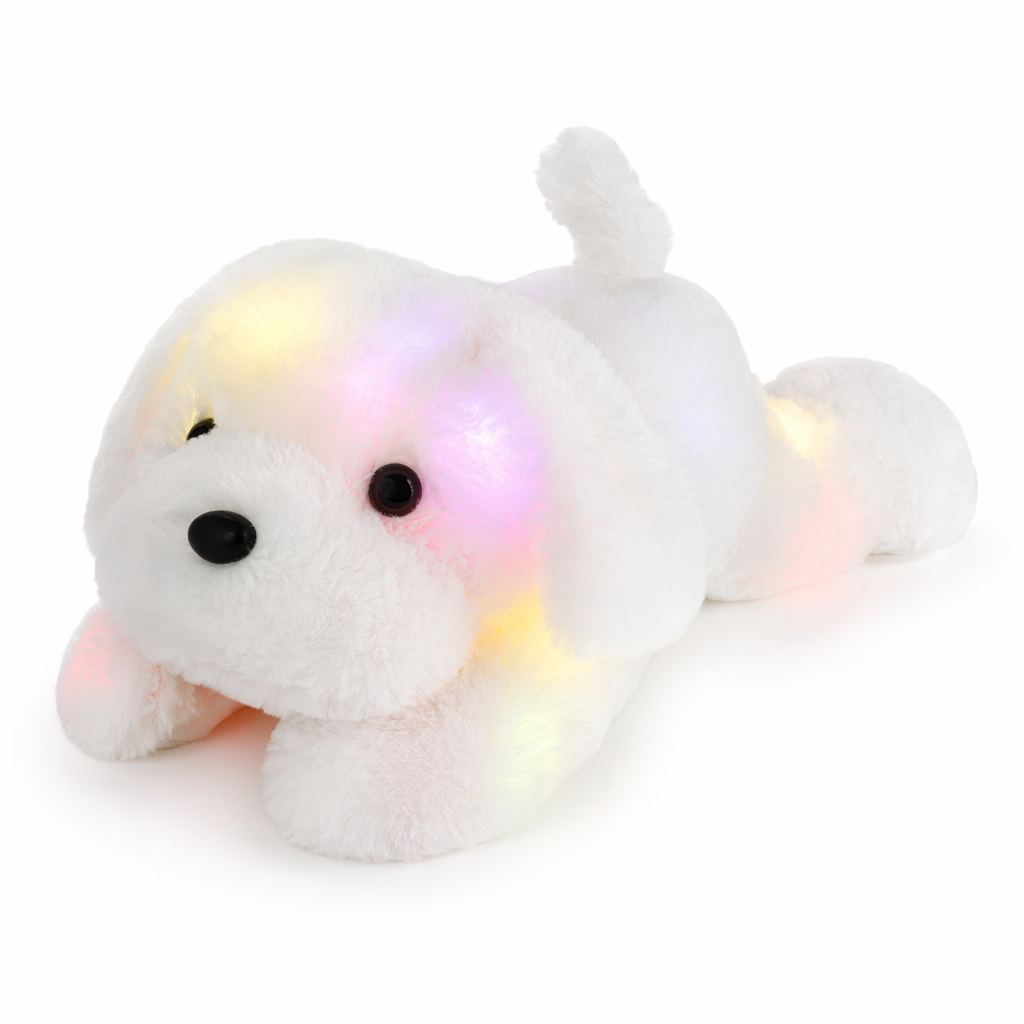 Musical LED Plush Toy, Adorable! White