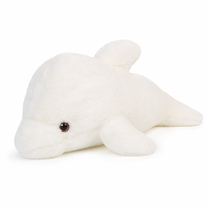 Blue Dolphin Plush Toy White