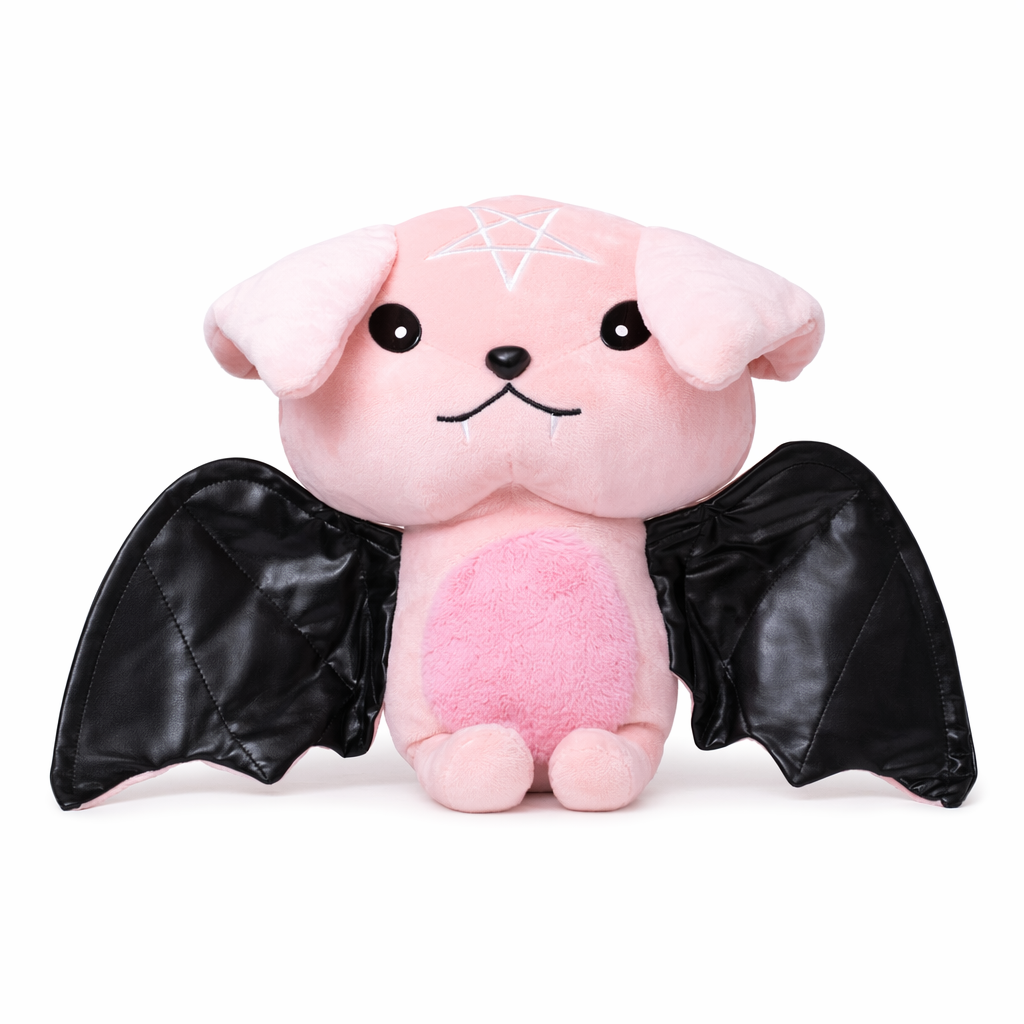 Nocturne - Halloween Gothic Plush Bat Man Doll (Pink) 30cm