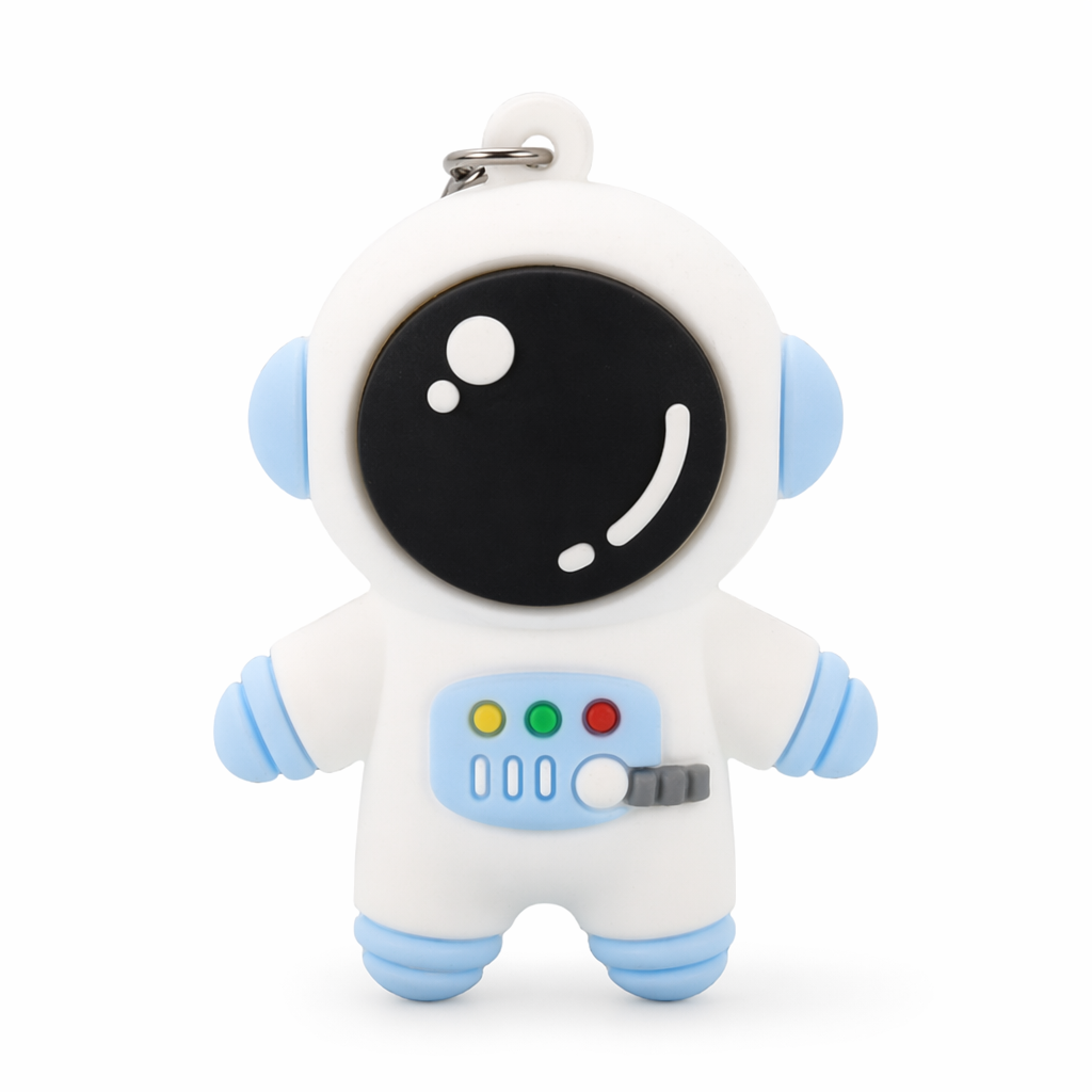 Cute Astronaut Keychain for Anime Blue