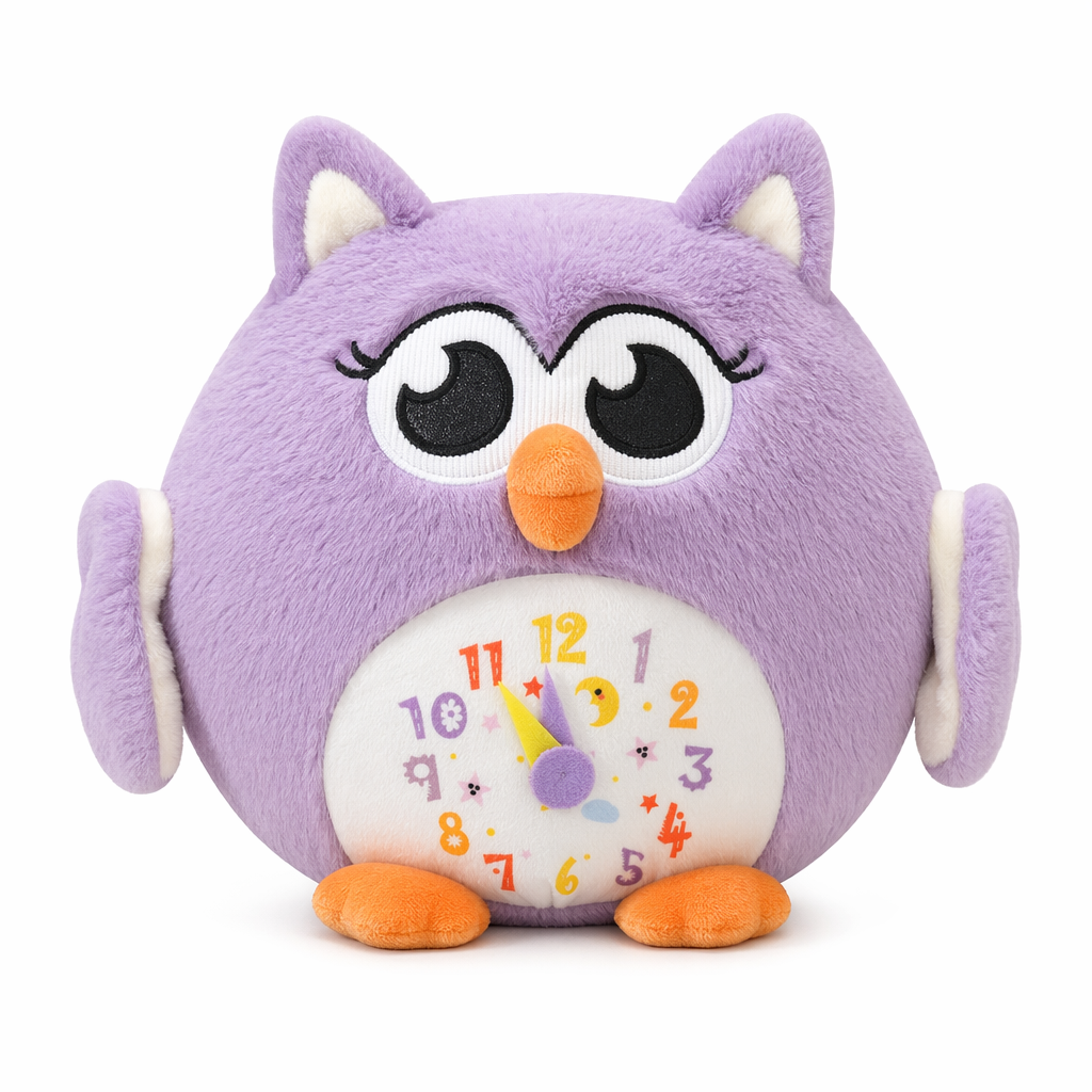 Soft 25cm Owl Plush Toy Purple