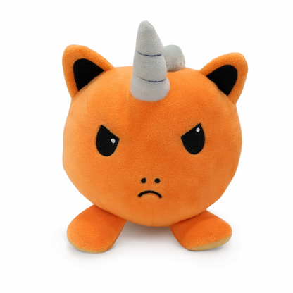 Reversible Flip Stuffed Unicorn Plush Orange