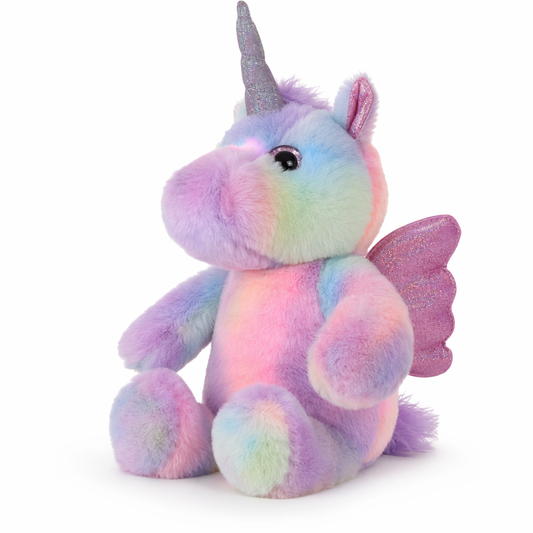 Valentine's Glowing Unicorn Plush Toy. Purple