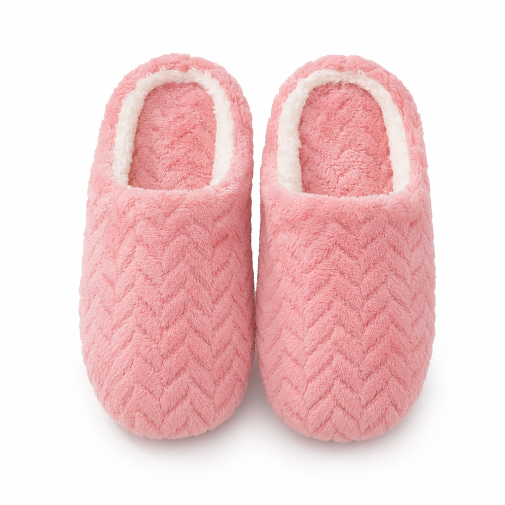 Cozy Plush Women's Indoor Slippers Pink