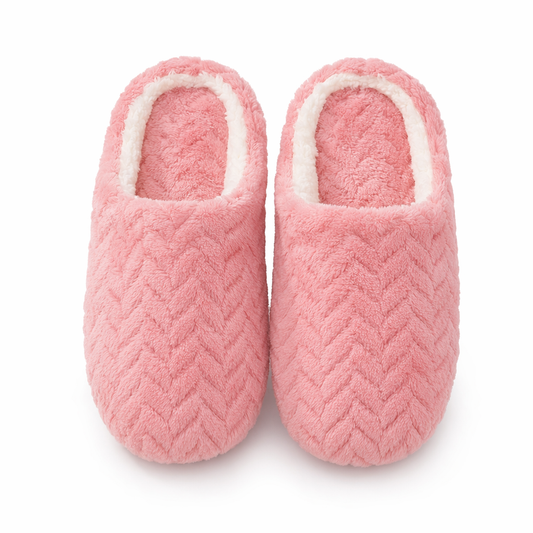 Cozy Plush Women's Indoor Slippers Pink