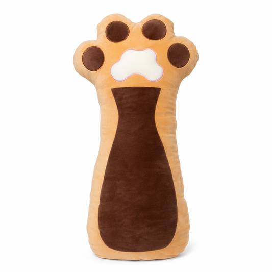 Pawy - Soft Kawaii Cat Paw Pillow (Brown) 70cm