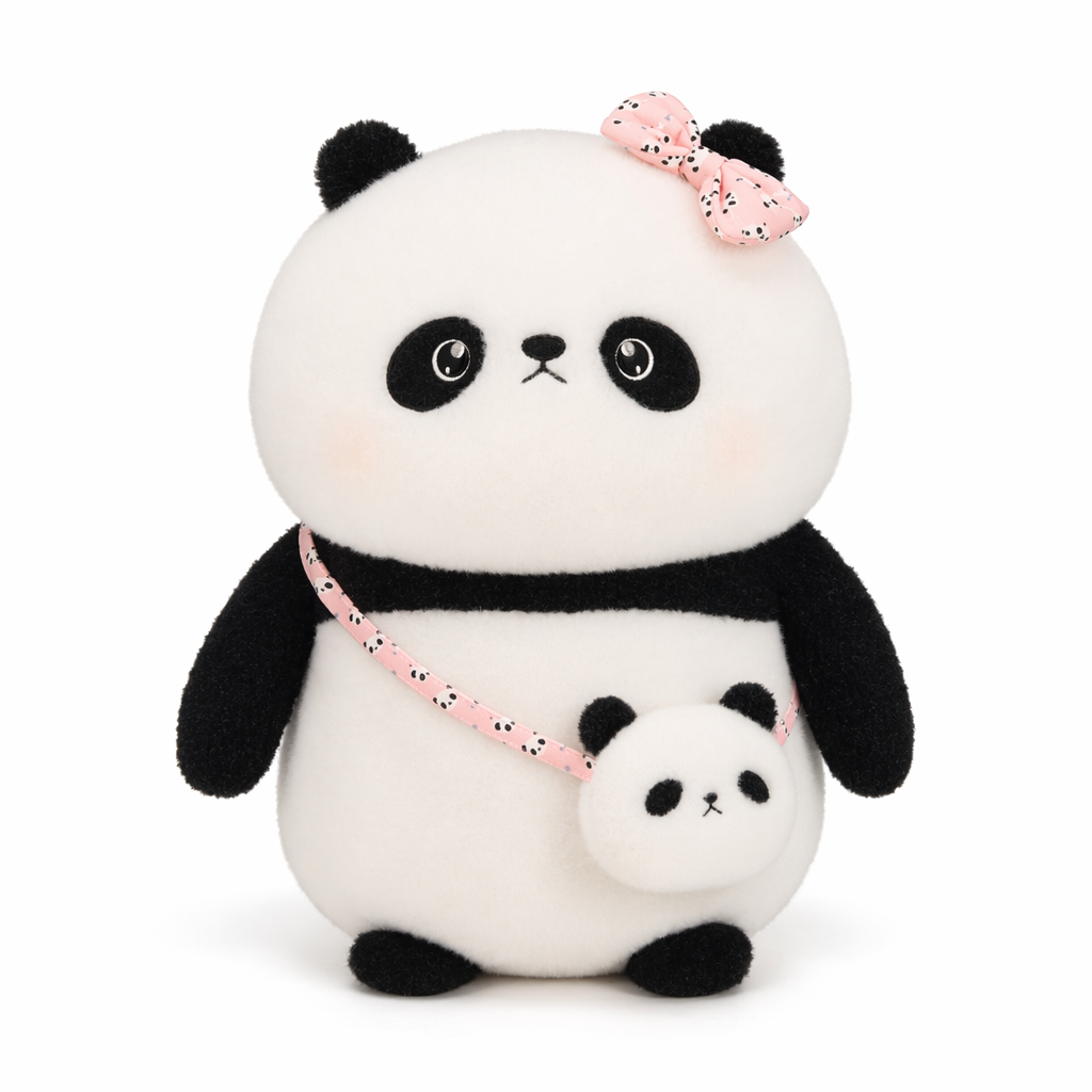 Natalie - Kawaii Panda Plush Toy White