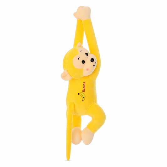 Adorable Long-Arm Monkey Plush - Perfect Newborn Gift! Yellow