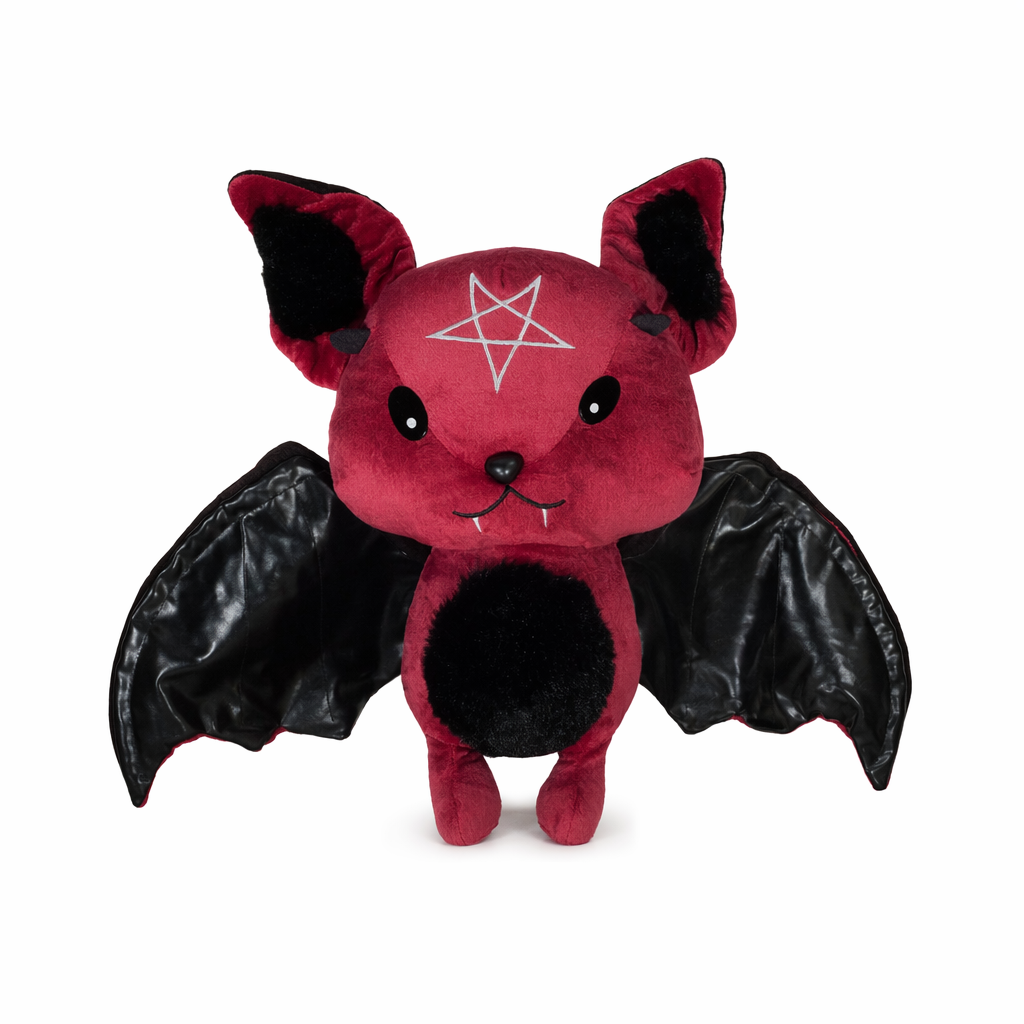 Nyx - Halloween Gothic Plush Bat Man Doll (Burgundy) 30cm