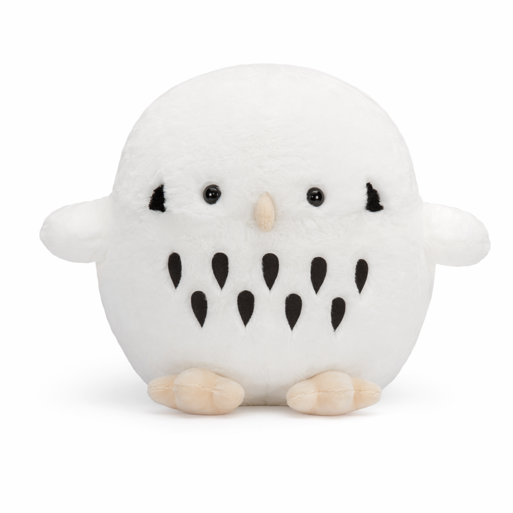Everly - 38cm Owl Plush White