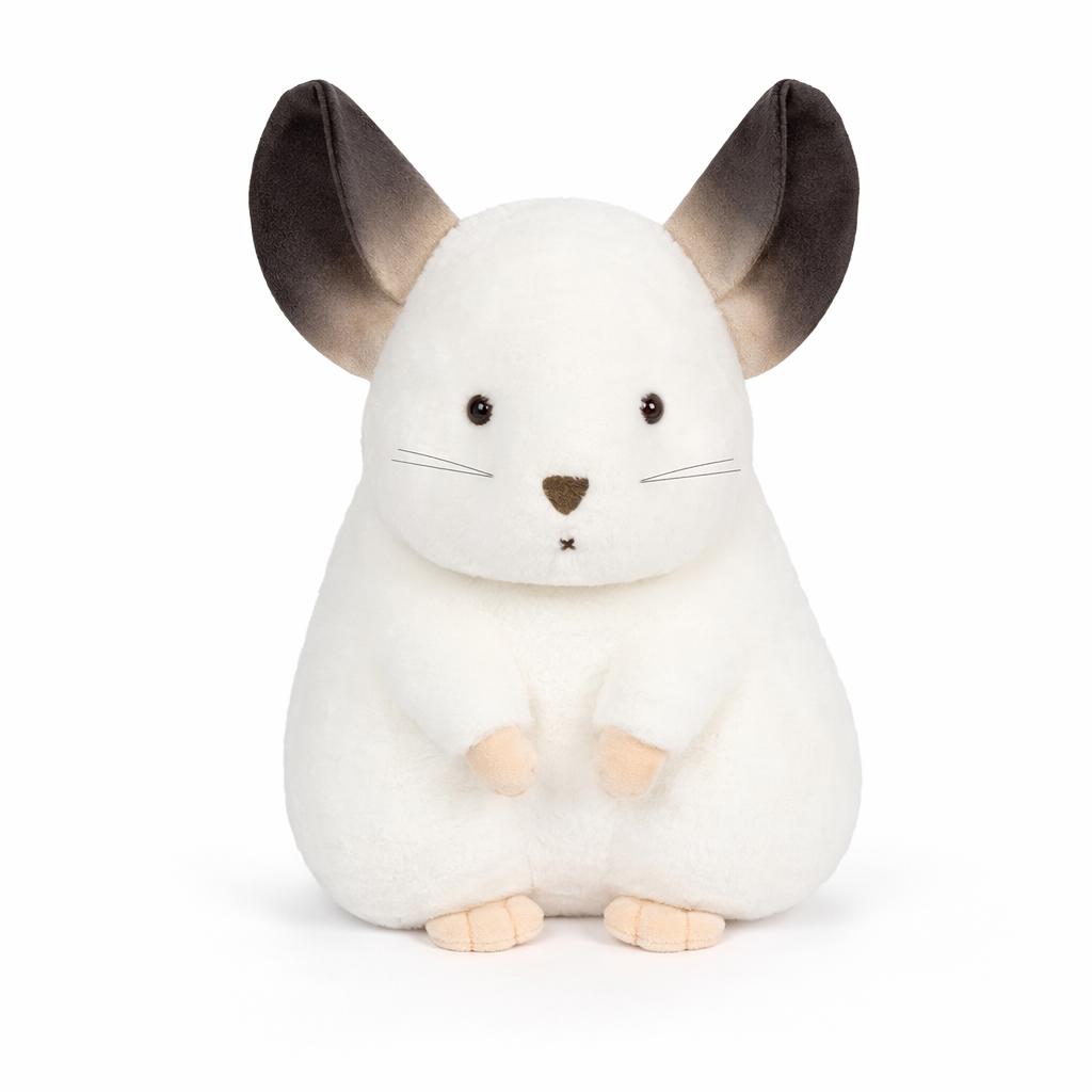 Adorable izable Plush Hamster Toy White