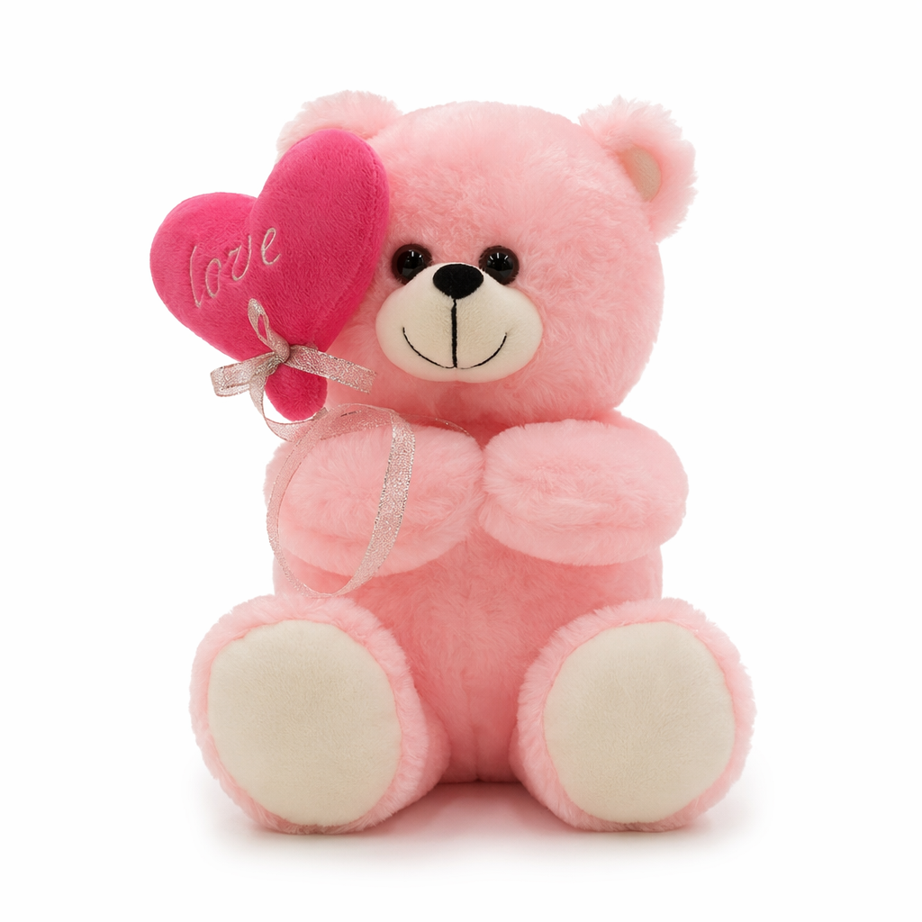 Toy Teddy Bear with Light Pink