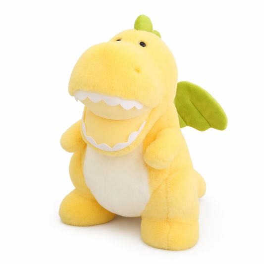 Adorable and cuddly dino plush Yellow