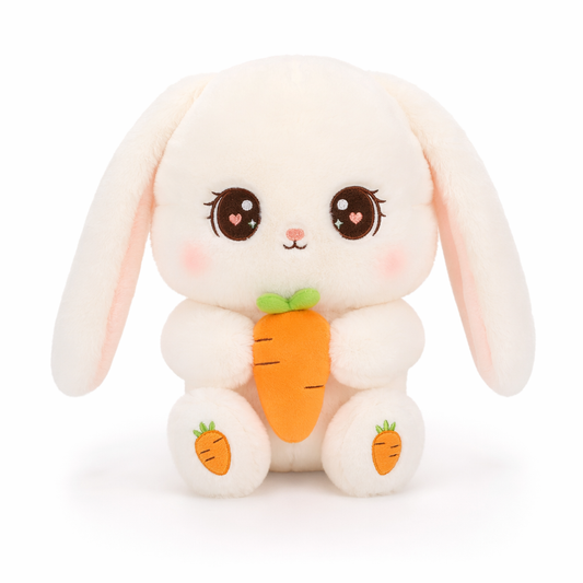 Adrian - Fluffy Bunny Rabbit with Carrot Bunny