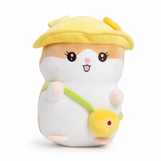 Han - Soft and cuddly hamster toy Yellow