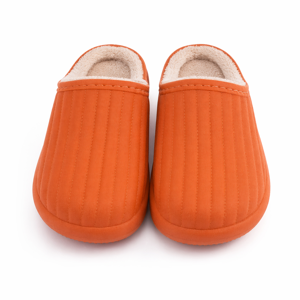 Warm Non-slip Plush Slippers for Women Orange