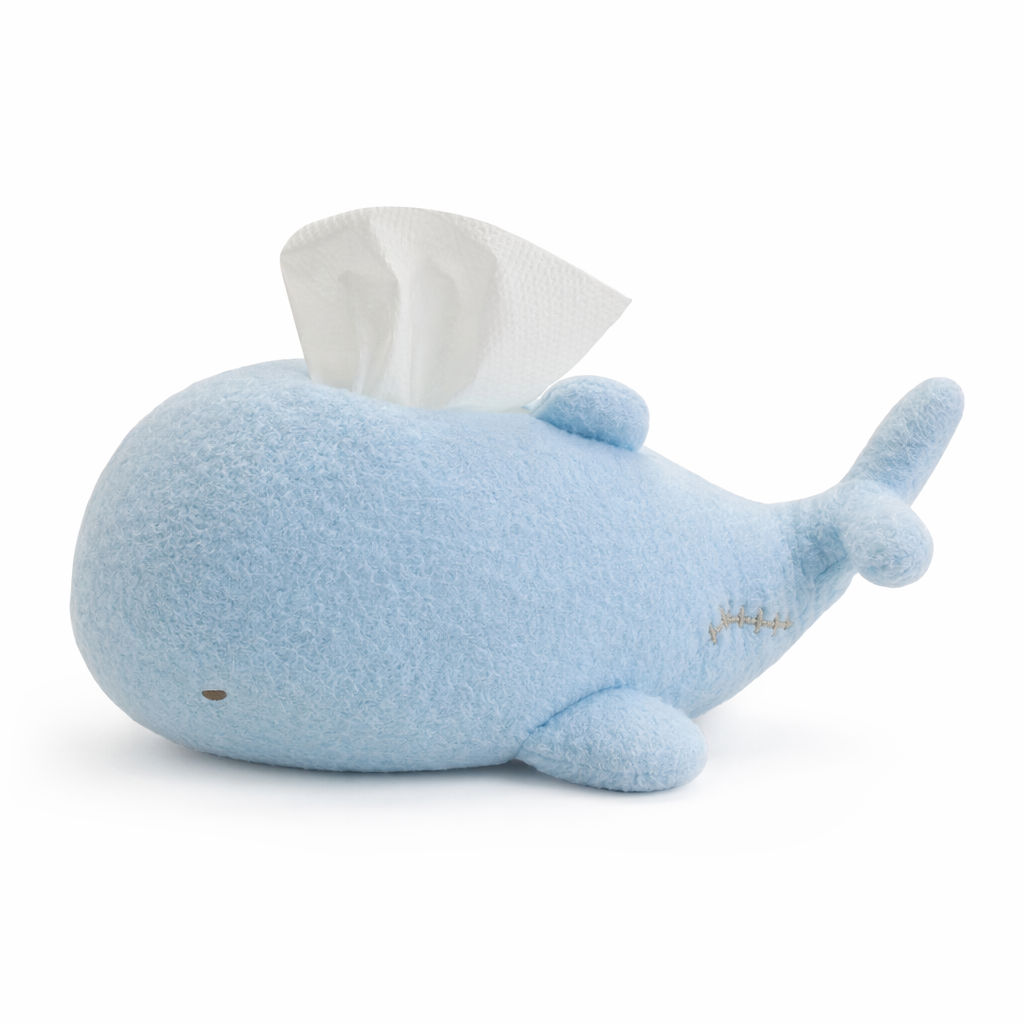 Dolphin-themed Car Tissue Box Blue
