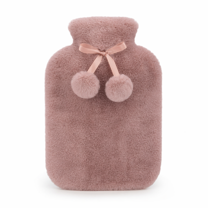Rabbit Fur Hot Water Bottle as picture