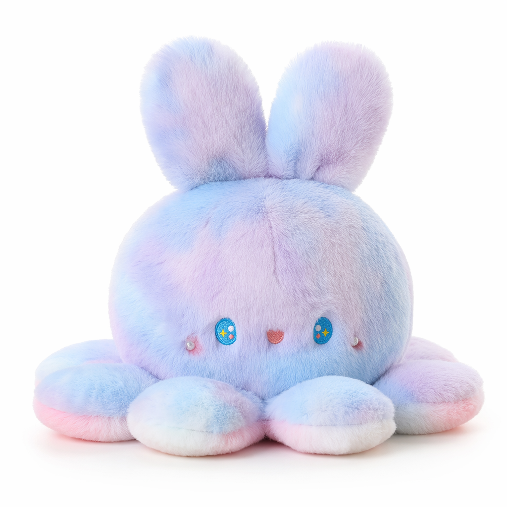 Leilani - Adorable Reversible Bunny Plush Toy Purple