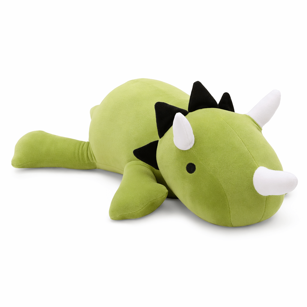 Ultra Soft Plush Weighted Dinosaur green