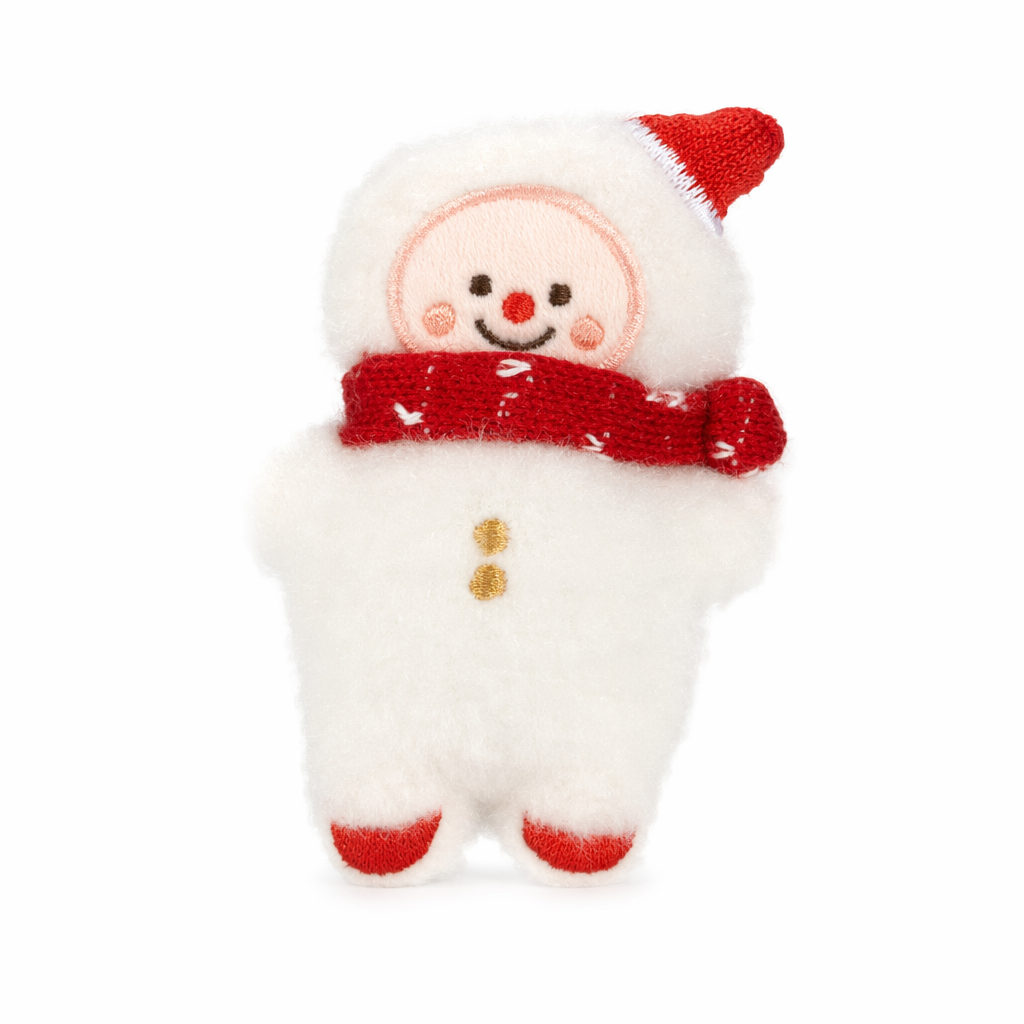Christmas Plush Squeaky Toy: Interactive, Chewable White