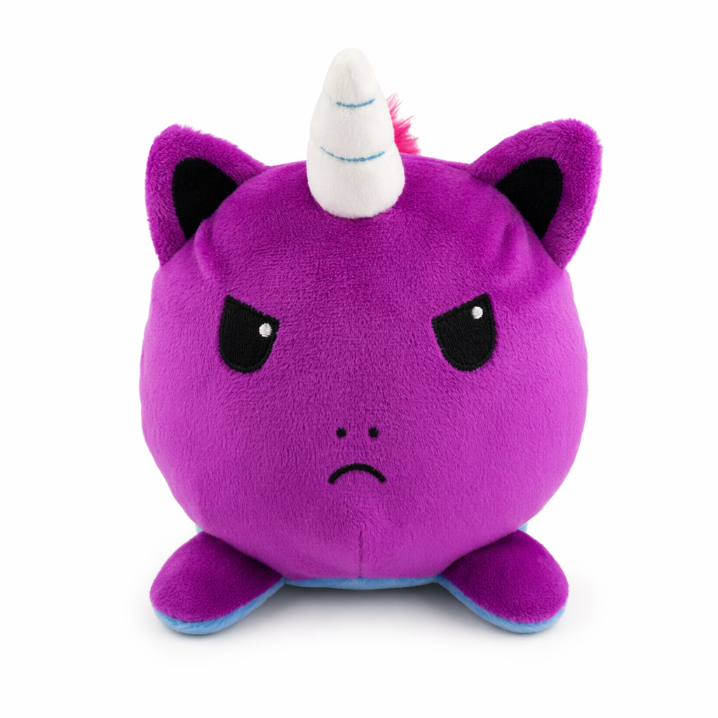 Reversible Flip Stuffed Unicorn Plush Violet